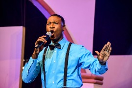 Winner of the 2023 Jamaica Gospel Star Competition, Oral Lawson, performs during the Grand Final of the Jamaica Gospel Star competition held inside the National Arena on Wednesday, August 2, 2023.