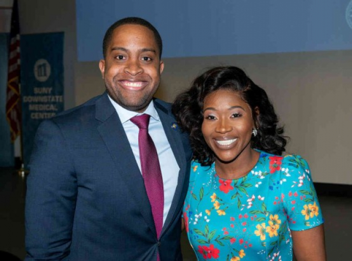 Assembly woman Diana C. Richardson and Senator Zellnor Y. Myrie