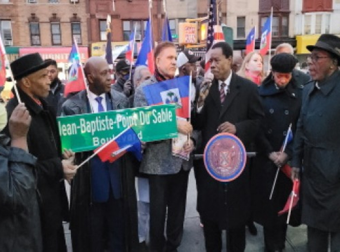 New York Street Co-Named in Honor of Haitian Pioneer and Founder of Chicago