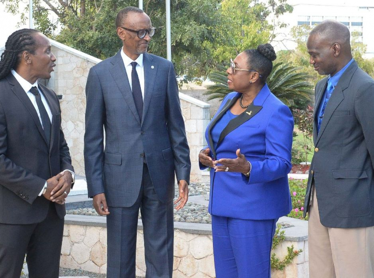 Rwanda’s President Arrives in Jamaica for First Official State Visit