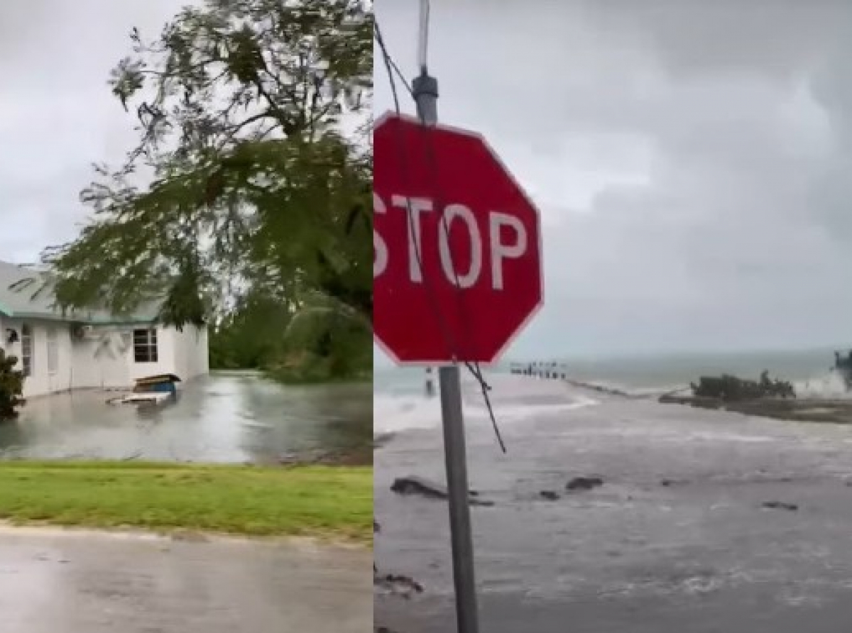 PM Philip Davis Calls Images of Hurricane Nicole's Impact in Grand Bahama "Heartbreaking"
