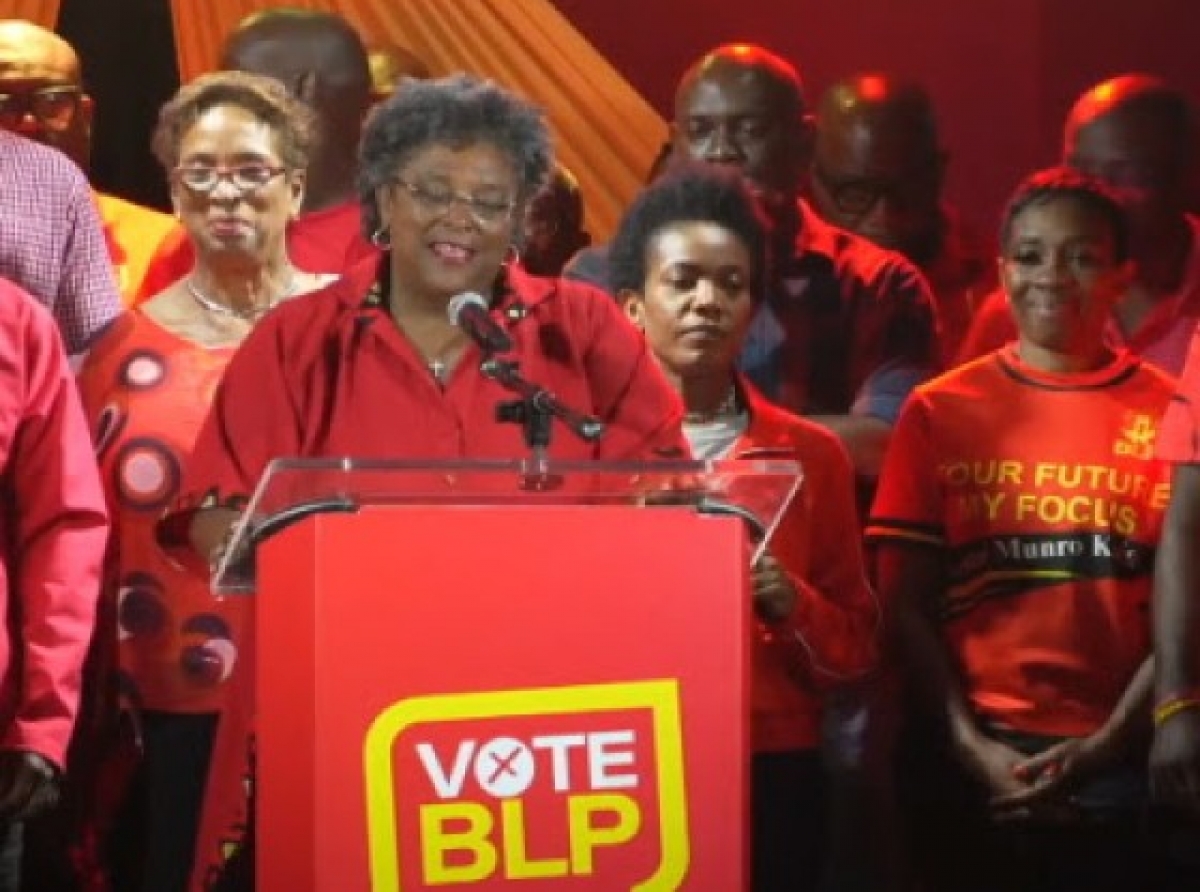 Barbados Prime Minister Mia Mottley Leads BLP to Yet Another Clean Sweep in General Election