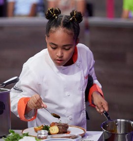Caribbean roots Nazaree Arandjelovic won the TV cooking competition on Food Network Canada’s “Junior Chef Showdown.”