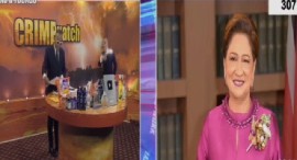Prime Minister Kamla Persad-Bissessar appearing on the Crime Watch programme on Monday night