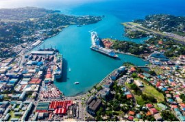 Castries Harbour (Photo courtesy Commonwealth Secretariat)