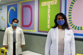 Children Diagnostic & Treatment Center’s physicians Lisa-Gaye Robinson, M.D. and Vanessa Rojas, M.D.