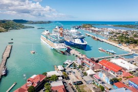 Cruise ships dock in Antigua. (file photo)