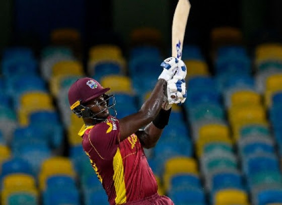 All-rounder Jason Holder … top-scored with 57.