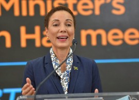 Minister of Foreign Affairs and Foreign Trade, Senator Kamina Johnson Smith