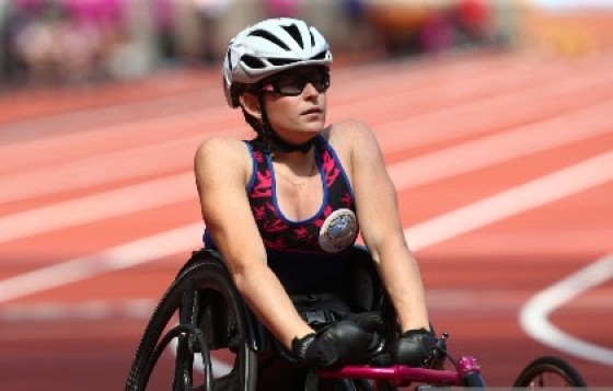 Bermudian wheelchair sprinter Jessica Lewis.