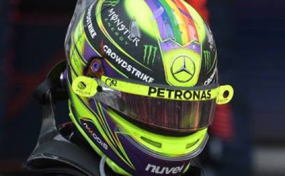 Mercedes’ Lewis Hamilton.