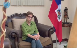 Head of the United Nations Integrated Office in Haiti (BINUH), Maria Isabel Salvador