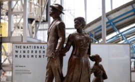 National Windrush Monument unveiled at Waterloo Station.
