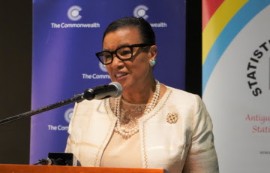 Commonwealth Secretary General, Patricia Scotland, addressing workshop in Antigua