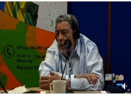 Prime Minister Dr. Ralph Gonsalves, speaking during news conference (CMC Photo)