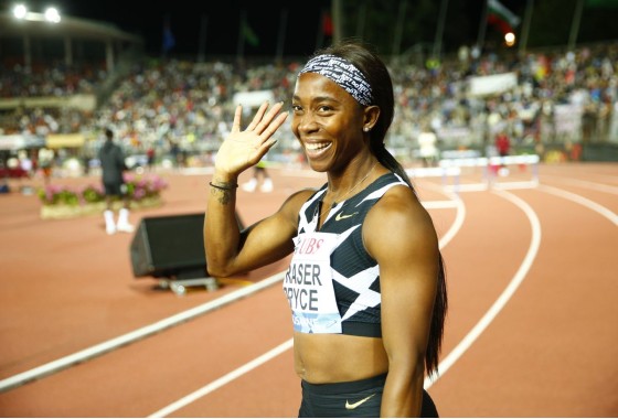 Jamaican sprinter Shelly-Ann Fraser-Pryce. (REUTERS/Denis Balibouse)