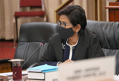  Christine Kangaloo. (Photo courtsey of the Office of Parliament)
