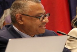 Trinidad and Tobago’s Minister of Planning, Economic Affairs and Development, Kennedy Swaratsingh, addressing the 22nd meeting of the Monitoring Committee of the Caribbean Development and Cooperation Committee (CDCC).