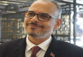 Prime Minister Alix Didier Fils-Aimè, speaking to CMC at the CARICOM Summit in St. Kitts and Nevis (CMC Photo)