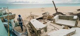 The aftermath of Hurricane Irma in Barbuda. (UNDP/Michael Atwood)