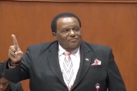 Antigua and Barbuda Attorney General, Sir Steadroy Benjamin piloting the amendment to the country’s constitution (CMC Photo)