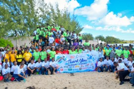 More than 500 volunteers from schools, youth organizations, businesses and community groups joined Blue Lagoon Island’s 2026 International Coastal Cleanup at Yamacraw Beach, collecting more than 1,200 pounds of debris.