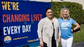 Tanya Mays, Broward County Teacher of the Year Nominee and Kathleen Cannon president/CEO of United Way of Broward County (contributed image)