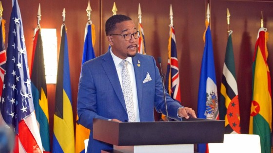 Kenneth Bryan, Minister for Tourism & Ports, Cayman Islands and Chairman, Council of Ministers and Commissioners of Tourism, Caribbean Tourism Organization at yesterday’s investment forum in New York City