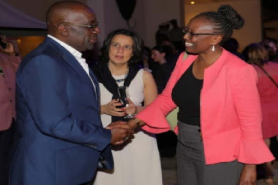 Antigua and Barbuda Foreign Affairs and Trade Minister, E.P Chet Greene, greeting delegates to the inaugural EU-Caribbean Parliamentary Assembly that ends here on Wednesday.