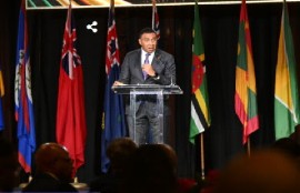 Prime Minister Andrew Holness addressing the 48th Regional Conference of the Commonwealth Parliamentary Association (CPA) Caribbean, Americas and Atlantic (CAA) Region.