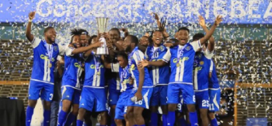 Mount Pleasant celebrate after capturing the CONCACAF Caribbean Cup.