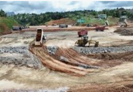 Construction underway for Dominica’s international airport.