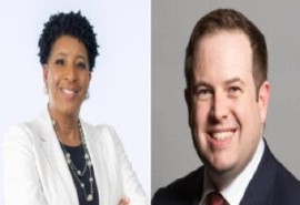Premier Cora Richardson and UK Minister, Minister Stephen Doughty