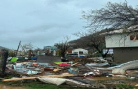 Hurricane damage in Carriacou
