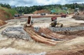 Dominica’s international airport under construct in the north east of the island (File Photo)
