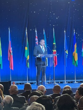 Prime Minister of Saint Kitts and Nevis, Hon. Dr. Terrance Drew delivered his address at the Opening Ceremony of the Forty-Fourth Meeting of the Conference of Heads of Government of the Caribbean Community (CARICOM), at Atlantis Nassau, Bahamas.