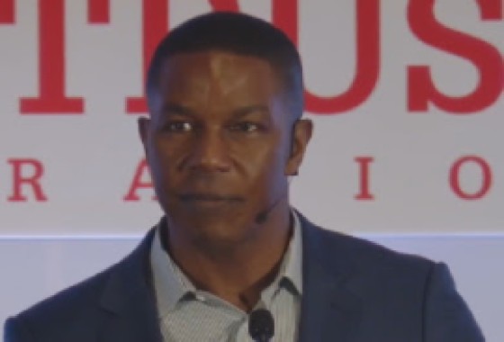 Executive director of the Trinidad and Tobago United Trust Corporation (UTC), Nigel Edwards, addressing the annual general meeting on Wednesday (CMC Photo)