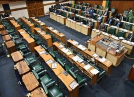 Empty opposition seats in the Jamaica Parliament on Tuesday after members staged a walk out.