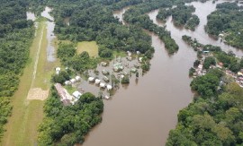 Floods in the interior of Suriname (CMC Photo)