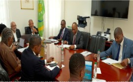 OECS leaders met under the chairmanship of St. Vincent and the Grenadines Prime Minister Dr. Godwin Friday to discuss the impact of geopolitical tensions in the region (OECS Photo)