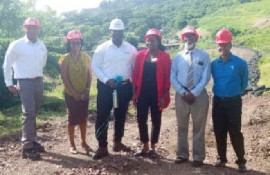Officials at the launch of the Grenada Recycle OECS Model Demonstration Project