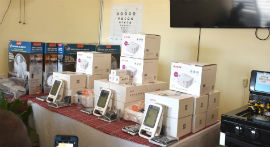 Some of the items donated to the hospital