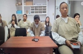 Melissa Atwell-Holder (far right) appeared in court on Friday