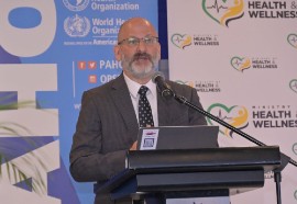 WHO/PAHO Country Representative for Jamaica, Bermuda and Cayman Islands, Ian Stein.