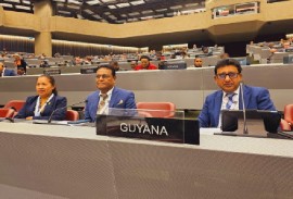 Attorney general, Anil Nandlall at IPU Assembly in Geneva