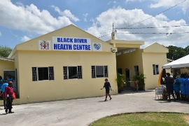 A section of the renovated and expanded Black River Health Centre in St. Elizabeth.
