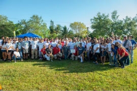 Commissioner Levine Cava joins Rebuilding Together Miami-Dade, 200 volunteers and corporate sponsors at Live Like Bella Park in Leisure City to kick off National Rebuilding Day.  