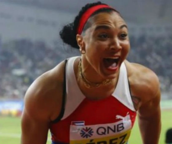 Pérez landed discus gold for Cuba.
