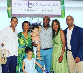 Children and grandchildren of the late Keith and Phyllis Whatson from left Chad Price (Grandson) Dr Jacqui Watson (daughter ) Richard Watson ( Son)with grandchildren Edgar and Ella Kim Watson (daughter )and Grandson Marcus Salandy DeFour