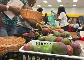 Julies, Keitts, Irwins and more—mango lovers had their pick at the Island SPACE Mango Festival, presented by Grace Foods. (Photo: Hannah Gulics / Island SPACE)